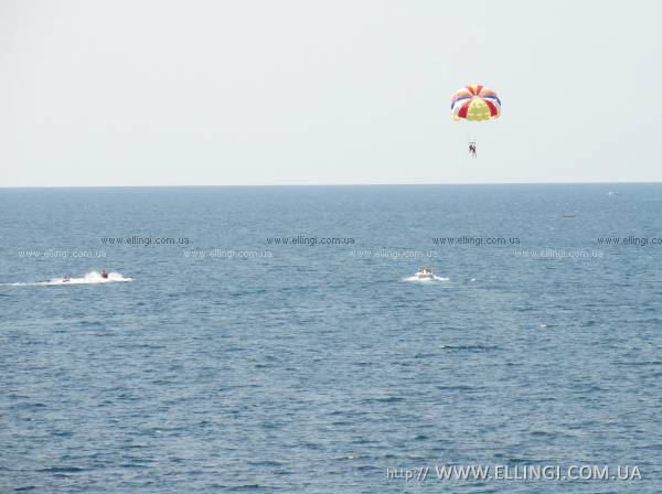 Эллинги Дельфин отдых на море Алушта экстрим катание на парашюте